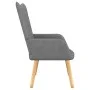 Relaxation armchair with dark gray fabric stool by , Armchairs - Ref: Foro24-327535, Price: 106,98 €, Discount: %