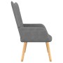 Sillón de relax con taburete tela gris oscuro de , Sillones - Ref: Foro24-327535, Precio: 107,19 €, Descuento: %