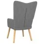 Relaxation armchair with dark gray fabric stool by , Armchairs - Ref: Foro24-327535, Price: 106,98 €, Discount: %