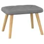 Relaxation armchair with dark gray fabric stool by , Armchairs - Ref: Foro24-327535, Price: 106,98 €, Discount: %