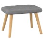 Sillón de relax con taburete tela gris oscuro de , Sillones - Ref: Foro24-327535, Precio: 107,19 €, Descuento: %