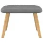 Relaxation armchair with dark gray fabric stool by , Armchairs - Ref: Foro24-327535, Price: 106,98 €, Discount: %