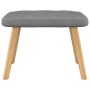 Sillón de relax con taburete tela gris oscuro de , Sillones - Ref: Foro24-327535, Precio: 107,19 €, Descuento: %
