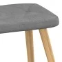 Relaxation armchair with dark gray fabric stool by , Armchairs - Ref: Foro24-327535, Price: 106,98 €, Discount: %