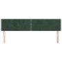 Headboards 2 units of dark green velvet 100x5x78/88 cm by , Headboards and footboards - Ref: Foro24-346001, Price: 62,65 €, D...