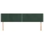 Headboards 2 units of dark green velvet 100x5x78/88 cm by , Headboards and footboards - Ref: Foro24-346001, Price: 64,78 €, D...