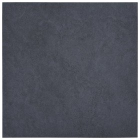 Lamas para suelo autoadhesivas PVC mármol negro 5,11 m²