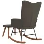 Dark gray velvet rocking chair with footrest by , Rocking chairs - Ref: Foro24-327755, Price: 130,78 €, Discount: %