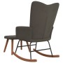 Dunkelgrauer Schaukelstuhl aus Samt mit Fußstütze von , Schaukelstühle - Ref: Foro24-327755, Preis: 133,37 €, Rabatt: %