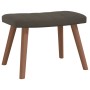 Dark gray velvet rocking chair with footrest by , Rocking chairs - Ref: Foro24-327755, Price: 133,37 €, Discount: %