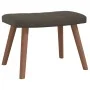 Dark gray velvet rocking chair with footrest by , Rocking chairs - Ref: Foro24-327755, Price: 130,78 €, Discount: %
