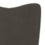Dark gray velvet rocking chair with footrest by , Rocking chairs - Ref: Foro24-327755, Price: 133,37 €, Discount: %
