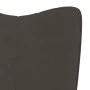 Dark gray velvet rocking chair with footrest by , Rocking chairs - Ref: Foro24-327755, Price: 130,78 €, Discount: %