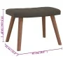 Dark gray velvet rocking chair with footrest by , Rocking chairs - Ref: Foro24-327755, Price: 130,78 €, Discount: %