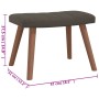 Dunkelgrauer Schaukelstuhl aus Samt mit Fußstütze von , Schaukelstühle - Ref: Foro24-327755, Preis: 133,37 €, Rabatt: %