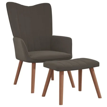 Entspannungssessel mit dunkelgrauem Samthocker von , Sessel - Ref: Foro24-327667, Preis: 122,80 €, Rabatt: %