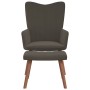 Relaxation armchair with dark gray velvet stool by , Armchairs - Ref: Foro24-327667, Price: 116,04 €, Discount: %