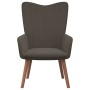 Relaxation armchair with dark gray velvet stool by , Armchairs - Ref: Foro24-327667, Price: 116,04 €, Discount: %