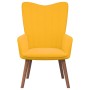 Relaxation armchair with mustard yellow velvet stool by , Armchairs - Ref: Foro24-327673, Price: 123,77 €, Discount: %