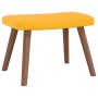 Relaxation armchair with mustard yellow velvet stool by , Armchairs - Ref: Foro24-327673, Price: 123,77 €, Discount: %