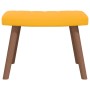 Relaxation armchair with mustard yellow velvet stool by , Armchairs - Ref: Foro24-327673, Price: 123,77 €, Discount: %