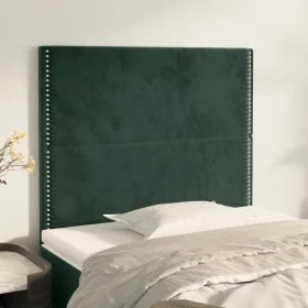 Kopfteile 2 Einheiten aus dunkelgrünem Samt 90x5x78/88 cm von , Kopf- und Fußteile - Ref: Foro24-3116231, Preis: 57,98 €, Rab...