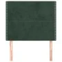 Headboards 2 units of dark green velvet 90x5x78/88 cm by , Headboards and footboards - Ref: Foro24-3116231, Price: 57,62 €, D...