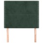 Kopfteile 2 Einheiten aus dunkelgrünem Samt 90x5x78/88 cm von , Kopf- und Fußteile - Ref: Foro24-3116231, Preis: 48,25 €, Rab...