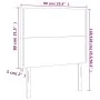 Headboards 2 units of dark green velvet 90x5x78/88 cm by , Headboards and footboards - Ref: Foro24-3116231, Price: 57,62 €, D...