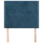 Cabeceros 2 unidades de terciopelo azul oscuro 100x5x78/88 cm de , Cabeceros y pies de cama - Ref: Foro24-3116238, Precio: 48...