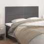 Cabeceros 4 unidades de cuero sintético gris 80x5x78/88 cm de , Cabeceros y pies de cama - Ref: Foro24-3116292, Precio: 103,1...