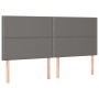 Cabeceros 4 unidades de cuero sintético gris 80x5x78/88 cm de , Cabeceros y pies de cama - Ref: Foro24-3116292, Precio: 103,1...