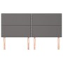Cabeceros 4 unidades de cuero sintético gris 80x5x78/88 cm de , Cabeceros y pies de cama - Ref: Foro24-3116292, Precio: 103,1...