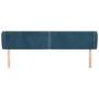 Dunkelblaues Samtkopfteil 203x23x78/88 cm von , Kopf- und Fußteile - Ref: Foro24-3117074, Preis: 64,05 €, Rabatt: %