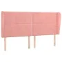 Headboard with pink velvet ears 183x23x118/128 cm by , Headboards and footboards - Ref: Foro24-3117881, Price: 117,60 €, Disc...