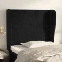 Kopfteil mit Ohren aus schwarzem Samt, 103 x 23 x 118/128 cm von , Kopf- und Fußteile - Ref: Foro24-3117860, Preis: 70,29 €, ...