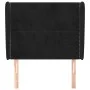Kopfteil mit Ohren aus schwarzem Samt, 103 x 23 x 118/128 cm von , Kopf- und Fußteile - Ref: Foro24-3117860, Preis: 70,29 €, ...