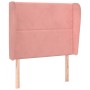 Kopfteil mit rosa Samtohren 93x23x118/128 cm von , Kopf- und Fußteile - Ref: Foro24-3117857, Preis: 67,17 €, Rabatt: %