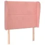 Kopfteil mit rosa Samtohren 93x23x118/128 cm von , Kopf- und Fußteile - Ref: Foro24-3117857, Preis: 71,87 €, Rabatt: %