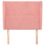 Kopfteil mit rosa Samtohren 93x23x118/128 cm von , Kopf- und Fußteile - Ref: Foro24-3117857, Preis: 67,17 €, Rabatt: %