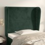 Headboard with dark green velvet ears 93x23x118/128 cm by , Headboards and footboards - Ref: Foro24-3117855, Price: 68,12 €, ...