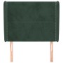 Headboard with dark green velvet ears 93x23x118/128 cm by , Headboards and footboards - Ref: Foro24-3117855, Price: 68,12 €, ...
