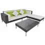 4-piece garden furniture set and brown synthetic rattan cushions by vidaXL, Garden sets - Ref: Foro24-42943, Price: 504,26 €,...