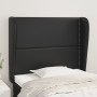 Headboard with black synthetic leather ears 83x23x118/128 cm by , Headboards and footboards - Ref: Foro24-3117888, Price: 71,...