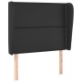 Headboard with black synthetic leather ears 83x23x118/128 cm by , Headboards and footboards - Ref: Foro24-3117888, Price: 71,...