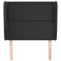 Headboard with black synthetic leather ears 83x23x118/128 cm by , Headboards and footboards - Ref: Foro24-3117888, Price: 70,...