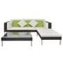 4-piece garden furniture set and brown synthetic rattan cushions by vidaXL, Garden sets - Ref: Foro24-42943, Price: 504,26 €,...