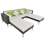 4-piece garden furniture set and brown synthetic rattan cushions by vidaXL, Garden sets - Ref: Foro24-42943, Price: 504,26 €,...