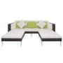 4-piece garden furniture set and brown synthetic rattan cushions by vidaXL, Garden sets - Ref: Foro24-42943, Price: 504,26 €,...