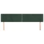 Kopfteil aus dunkelgrünem Samt, 203 x 16 x 78/88 cm von , Kopf- und Fußteile - Ref: Foro24-3118697, Preis: 76,16 €, Rabatt: %